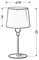 Lampka nocna Bebe biała różowa dziecięca klasyczna E27