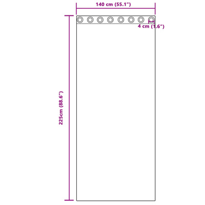 Zasłony zaciemniające 2 pcs Jasnoszary 140 x 225 cm Aksamit