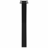 Nogi do stołu jadalnego w kształcie litery X 2 szt. Czarne 60x(72-73) cm Stal