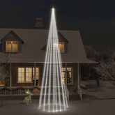 vidaXL Choinka do montażu na maszcie, 1134 zimnych białych LED, 800 cm