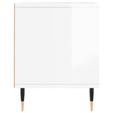 vidaXL Szafka pod TV, wysoki połysk, biała, 100x34,5x44,5 cm