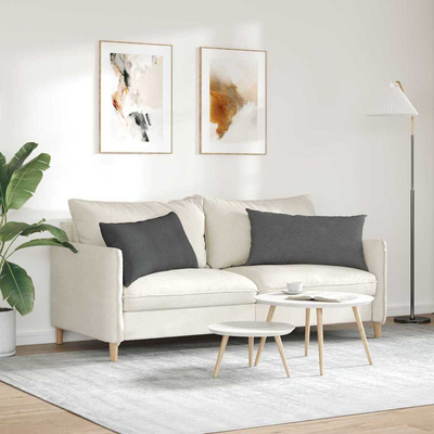 Poduszki na sofę 2 pcs Ciemnoszary 80 x 40 cm