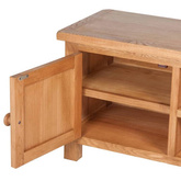 vidaXL Szafka pod TV, 103 x 36 x 46 cm, lite drewno dębowe
