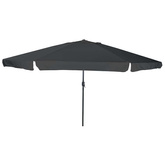 Parasolka ogrodowa Antracyt 394 x 394 x 248 cm Poliester i Stal