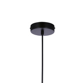 Jonera lampa wisząca czarny 1X40 E27 klosz dymiony 31-08428