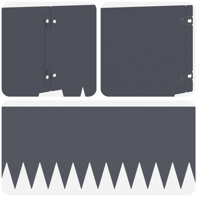Krawężnik do trawnika 30 szt. 103 x 25 cm Stal antracytowy