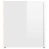 vidaXL Szafka pod TV, wysoki połysk, biała, 80x31,5x36 cm