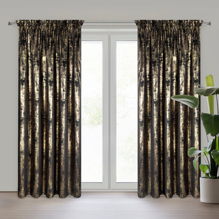 Zasłona Renia czarna 140x270