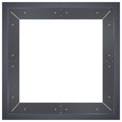 Mur oporowy 4 szt. 100 x 100 x 30 cm Stal antracytowy