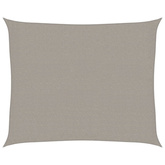 Żagiel przeciwsłoneczny, 160 g/m², jasnoszary, 2,5x3 m, HDPE