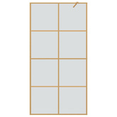 Ściana prysznicowa typu walk-in złoty 100 x 195 cm