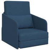 Sofa Bed Niebieski 65 x 80 x 83 cm tkanina