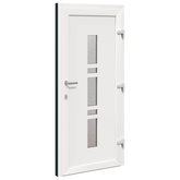 Drzwi Frontowe 98 x 208 cm PVC antracytowy