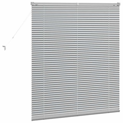 Żaluzje weneckie Srebrny 130 x 115 cm Aluminium