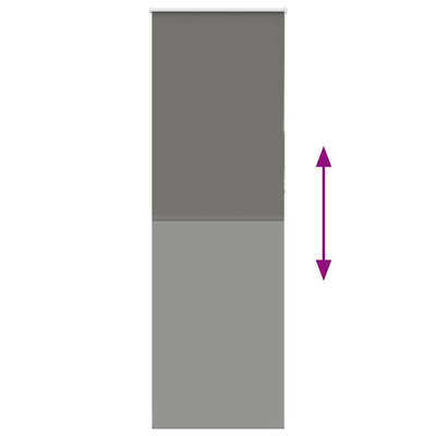 Roleta zaciemniająca szara 80x210 cm Szerokość tkaniny 75,7 cm