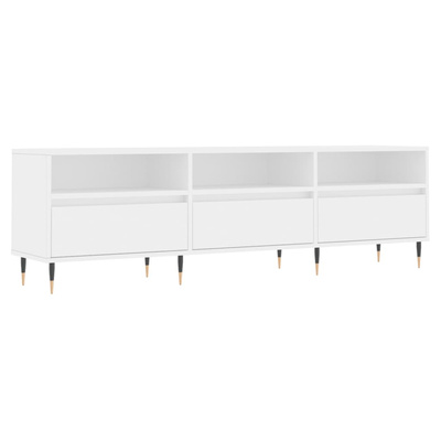 vidaXL Szafka pod TV, biała, 150x30x44,5 cm, materiał drewnopochodny wariant 5