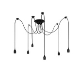 Lampa wisząca pająk ARANEA 6xE27 czarny EDO777189 EDO Solutions
