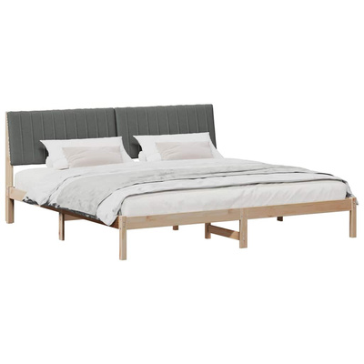 Ramka łóżka Brązowy 200 x 200 cm Lite drewno sosnowe