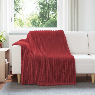 Koc Bordeaux Czerwony 200 x 150 cm Polar