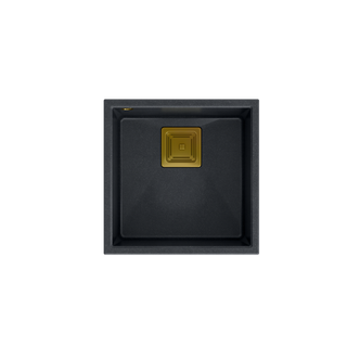 DAVID 40 GraniteQ black diamond/elementy złote