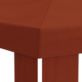 Pokrycie altany 6 x 3 m terakota Poliester 190 gsm