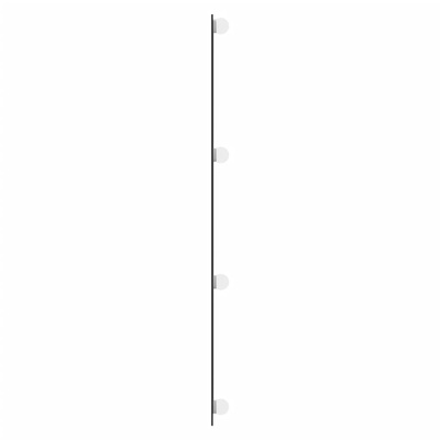 vidaXL Lustro ścienne z LED, 30x100 cm, szklane, prostokątne