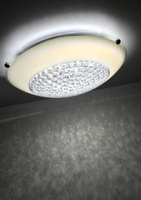 Plafon biały LED z kryształkami Pristina 14-73150