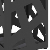 Stojak na Parasol Deszczowy Czarny 15,5 x 15,5 x 49 cm Stal