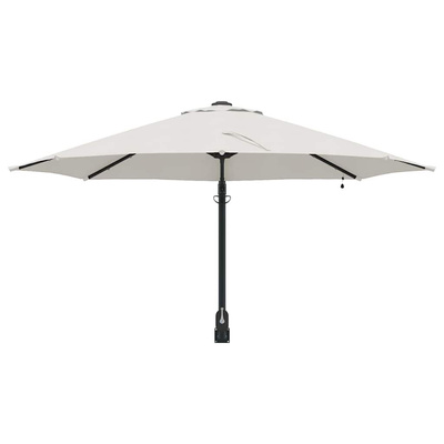 Parasolka ogrodowa piaskowy 248 x 248 x 148 cm Poliester i Stal