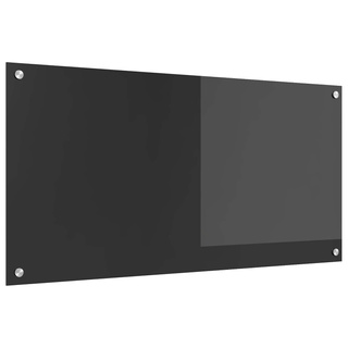 Panel kuchenny Ciemnoszary 100 x 50 cm szkło hartowane