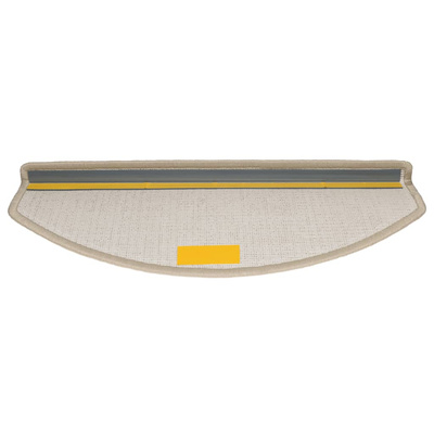 Nakładki na schody, 15 szt., 65 x 24 x 4 cm, taupe