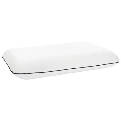 Poduszka do spania Gładki Biały 30 x 50 x 9 cm Pianka żelowa