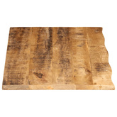 Blat stołu, 100x60x3,8 cm, naturalna krawędź, drewno mango