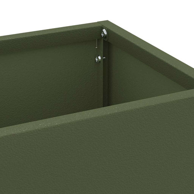 Stojak na Parasol Deszczowy Oliwkowy 15,5 x 15,5 x 49 cm Stal