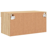 vidaXL Szafka pod TV, z oświetleniem LED, dąb sonoma, 60x30x30 cm