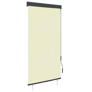 vidaXL Roleta zewnętrzna, 100x250 cm, kremowa