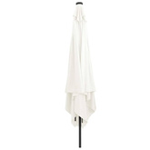 Parasolka ogrodowa piaskowy 295 x 295 x 245 cm Poliester i Stal