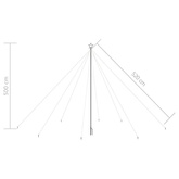 vidaXL Choinka z lampek, wewn./zewn., 800 kolorowych diod LED, 5 m