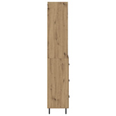 Highboard 2 szt. Dąb rzemieślniczy 69,5 x 32,5 x 180 cm