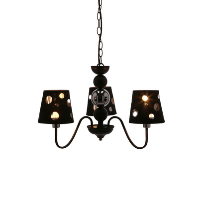 Żyrandol czarny lampa wisząca 3xE14 Batley Ledea 50203105