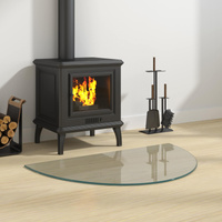 Szklana płyta kominkowa przezroczysty 800 x 500 mm Szkło