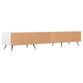vidaXL Szafka pod TV, biała, 150x36x30 cm, materiał drewnopochodny wariant 6