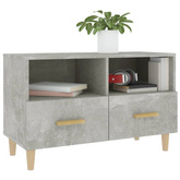 vidaXL Szafka pod TV, szarość betonu, 80x36x50 cm