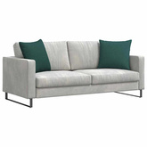 Poduszki na sofę 2 pcs Ciemna zieleń 50 x 50 cm tkanina