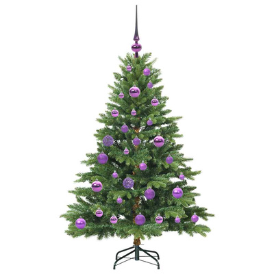 Sztuczna choinka z 150 diodami LED Zielony 120 cm PE i PVC