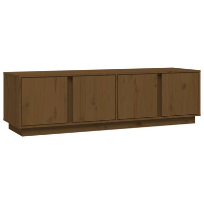 vidaXL Szafka pod TV, miodowy brąz, 140x40x40 cm, lite drewno sosnowe