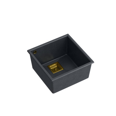 DAVID 40 GraniteQ black diamond/elementy złote