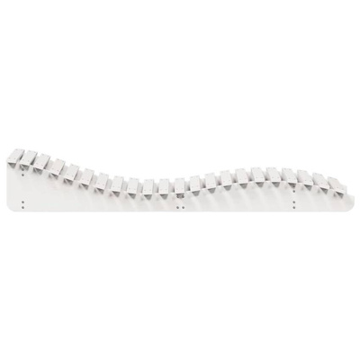 vidaXL Leżaki, 2 szt., białe, 205x60x31,5 cm, lite drewno sosnowe