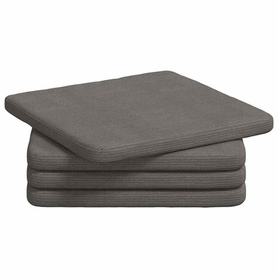 Poduszki na siedziska 4 pcs Jasnoszary 40 x 40 x 3 cm
