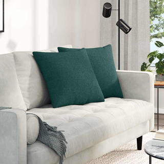 Poduszki na sofę 2 pcs Ciemna zieleń 50 x 50 cm tkanina